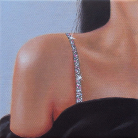 Her Skin Triggers The Senses - acrylic on canvas - cm 15x15 - 2024